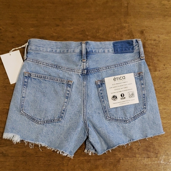 Etica Denim Blue Women's Shorts - Picture 7 of 8